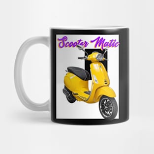 YELLOW COLOR SCOOTER MATIC Mug